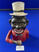 Reproduction Cast Iron Mechanical Moneybox - Money Eater by John Harper & Co England