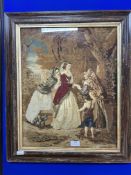 Framed Woolwork Tapestry