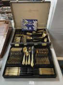 SBS Solingen 24k Gold Plated Cutlery Canteen