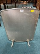 1930's Art Deco Aluminium Fire Guard
