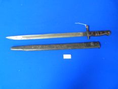 Remington Model 1905 Bayonet, 1913, Marked 12 15 with Scabbard