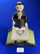 Reproduction Cast Iron Mechanical Moneybox - Magician Bank