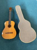 Cased Acoustic Guitar by A.B. Herman, Carlson Levin of Goteborg, Sweden