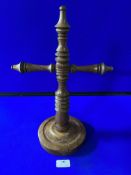 Turned Olive Wood Crucifix