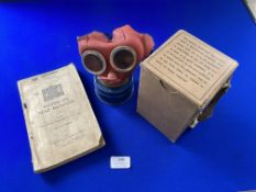 WWII Children's Mickey Mouse Gas Mask and 1929 Map Reading Guide