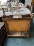 Arts & Crafts Oak Stick Stand