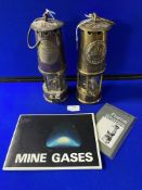 Two NCB Miner's Lamps