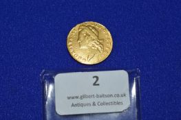 1730 George II Gold Guinea ~8.3g