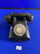 Black Bakelite Telephone