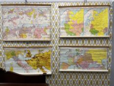 Four American School Science Maps