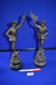 Pair of Spelter Figures