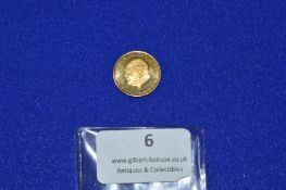 Winston Churchill 18k Gold Commemorative Gold Coin ~3.5g
