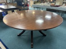 Circular Mahogany Dining Table