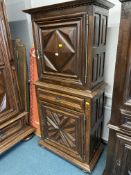 French Walnut Louis XIII Cabinet Deux Corps