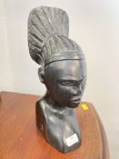 Carved Ebony Ethnic Bust