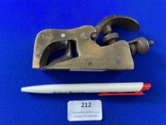 Preston's Patent Brass Bullnose Plane