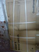 Good Home Norfolk Steel & Wood Bench