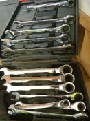 *Set of Chrome Vanadium Metric Combination Ratchet