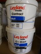 2x 10L of Leyland Trade Contract Matt (brilliant w