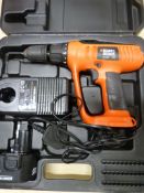 *Black & Decker 12v Drill with Battery and Charger