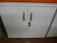 *White Storage Cabinet 730mm high