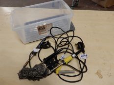 *Box Containing Three Mercury Soldering Irons and
