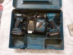 *Makita DTD146 Impact Driver and DHP453 Drill with