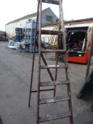 *Wooden Six Tread Decorator's Steps