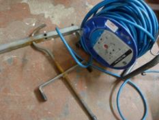 *25m 240v Cable Reel and a Ladder Clamp for Roof R