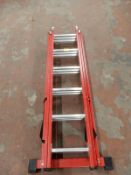 *Fiberglass Six Rung Three Section Ladder