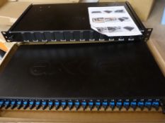 *Two Data Fiber Patch Panels