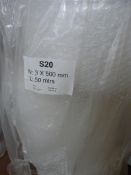 *Three 50m Rolls of S20 Bubble Wrap 3x500mm