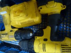 Two Dewalt Drills with Charger