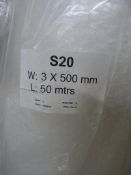 *Three 50m Rolls of S20 Bubble Wrap 3x500mm