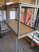 Three Steel Framed Wood Topped Desks 1600x750mm