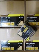 *64x 100 L25x4 Turbodrive CSK Pozi Drive Screws