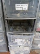 *Four Drawer Unit (one drawer missing) Containing