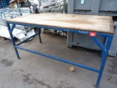 *Steel Framed Workbench with Vice 900x1800mm