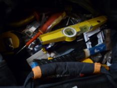 *Toolbag Containing Crimpers, Wire Cutters, Level,