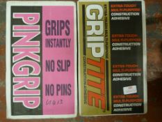 Box of Pink Grip and a Box of Grip Tight Construct