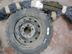 *Pair of Leaf Springs and One Wheel