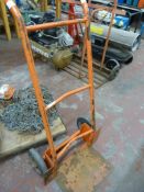 *Orange Wheelbarrow with Solid Wheels