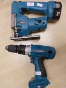 Makita Jigsaw with Battery and a Makita Drill
