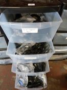 *Four Drawer Storage Unit Containing 3.5 Audio Cab