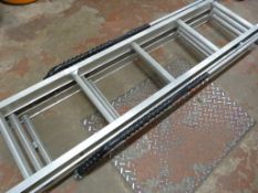 *Set of Three Stage Loft Ladders with Handrail