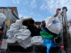 *Stillage of Assorted Plastic Pipe and Guttering (