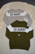 Two Ed Hardy Sweatshirts Size: XL