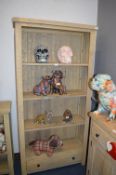 Wood Effect Four Height Bookshelf