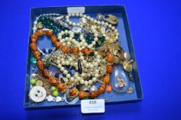 Costume Jewellery; Necklaces, Wristwatches, etc.