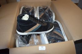 Twelve Pairs of Size: 46 Black Trainers